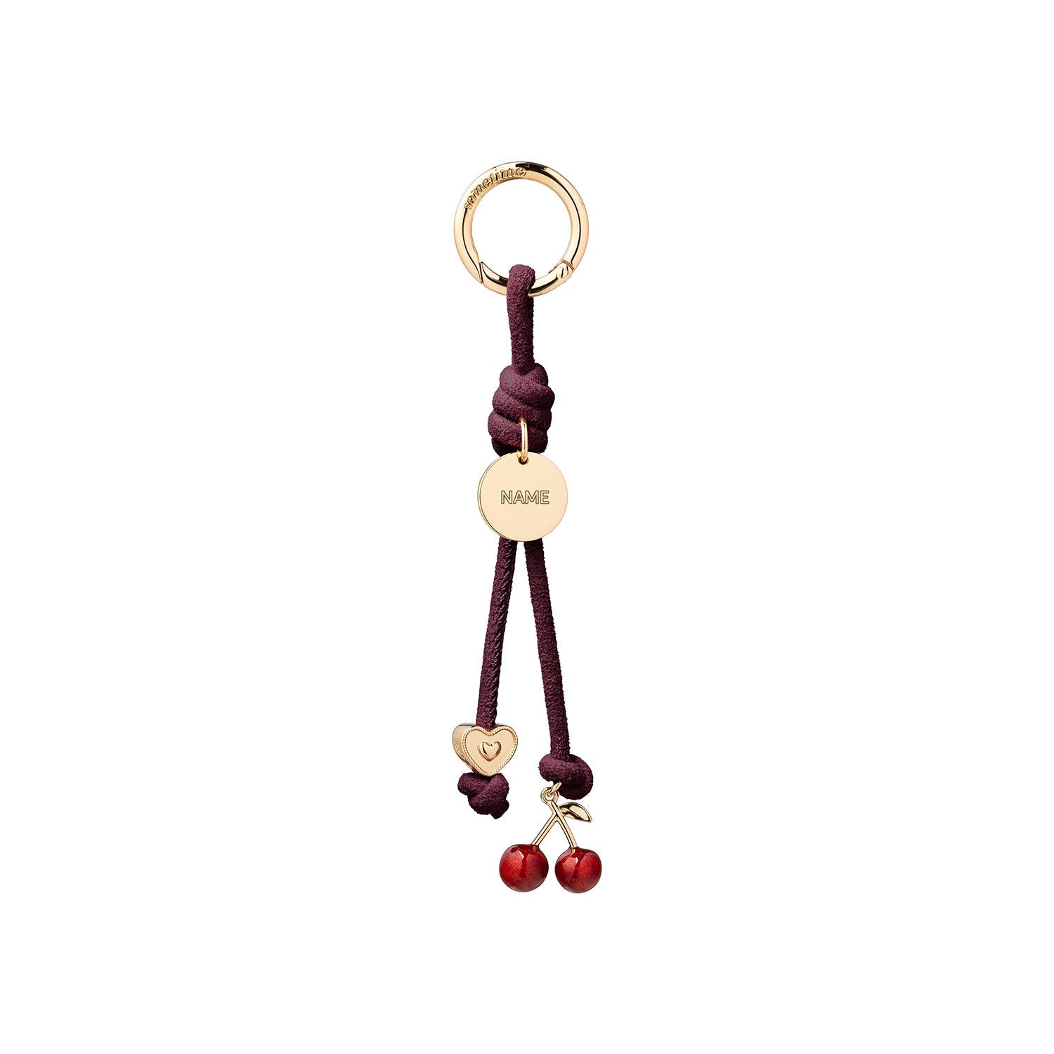Cherry Love Mini Charm Suede