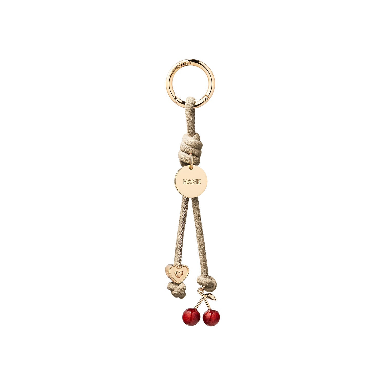 Cherry Love Mini Charm Suede